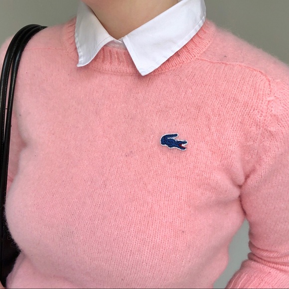 Vintage Lacoste Pink Wool Sweater - Picture 3 of 4